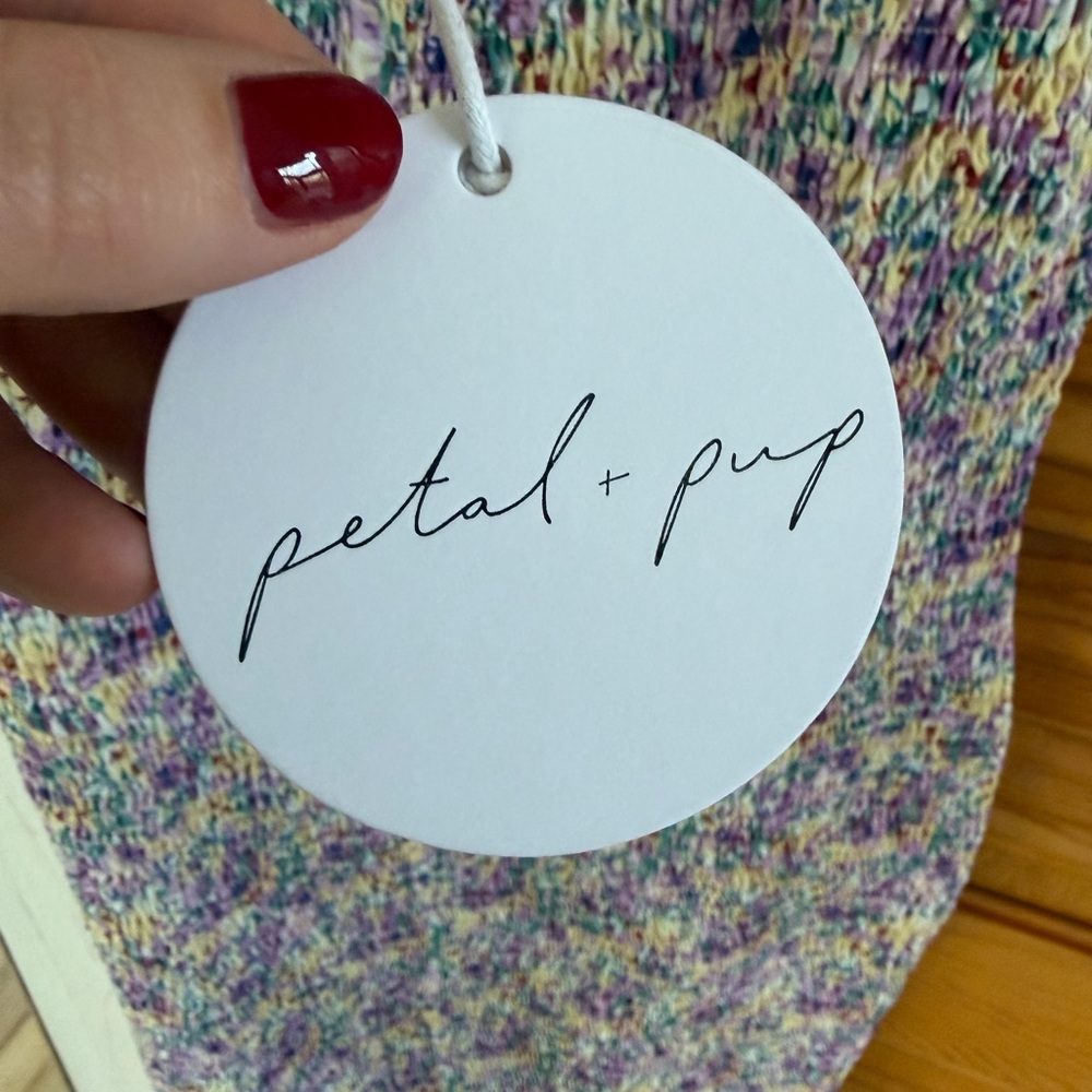 Petal & Pup Purple Multicolor Midi Dress - Picture 3 of 5